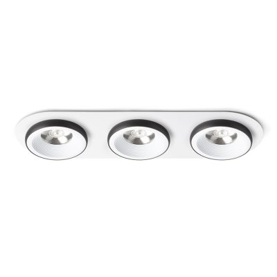 RENDL SHARM R III zápustná biela/čierna 230V LED 3x10W 24° 3000K