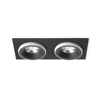 RENDL SHARM SQ II zápustná čierna/biela 230V LED 2x10W 24° 3000K