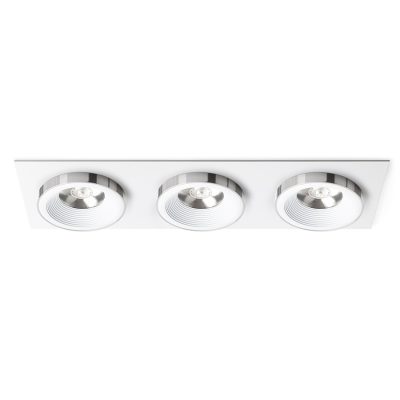 RENDL SHARM SQ III zápustná biela chróm 230V LED 3x10W 24° 3000K