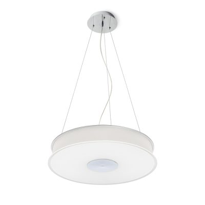 RENDL ASTERI LED závesná satinované sklo/chróm 230V LED 35W 3000K