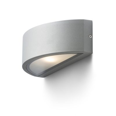 RENDL LESA nástenná striebrosivá 230V LED E27 26W IP54