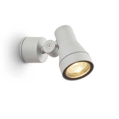 RENDL DIREZZA nástenná striebornosivá 230V LED GU10 8W IP54