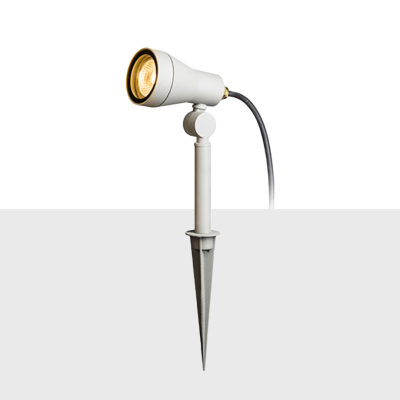 RENDL DIREZZA na bodci striebornosivá 230V LED GU10 8W IP54