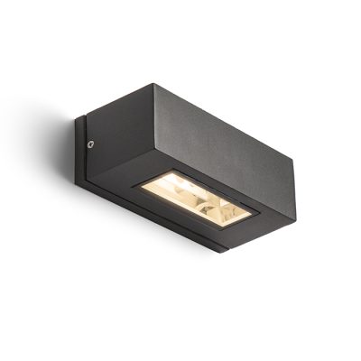 RENDL WOOP nástenná antracitová 230V R7s 78mm 12W IP54