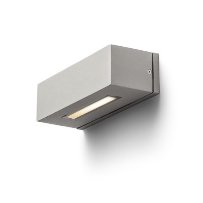 RENDL WOOP nástenná striebornosivá 230V R7s 78mm 12W IP54