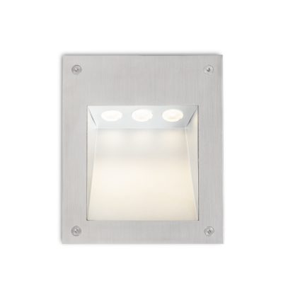 RENDL AKORD zápustná do steny nerez 230V LED 3W IP65 3000K