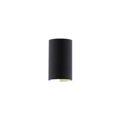 RENDL RON W 15/25 nástenná Pollycotton čierna/medená fólia 230V LED E27 15W