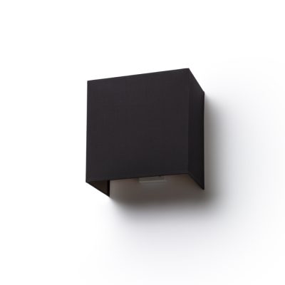 RENDL LOPE W 25/14 nástenná Pollycotton čierna/medená fólia 230V LED E27 15W
