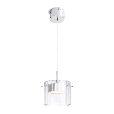 RENDL ESTRA I závesná biela číre sklo 230V LED 5W 3000K