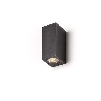 RENDL KUBI II antracitová 230V LED 2x3W 56° IP54 3000K