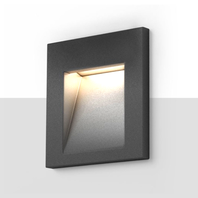 RENDL TESS SQ zápustná antracitová 230V LED 3W IP54 3000K