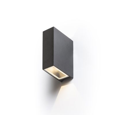 RENDL UKKO nástenná čierna 230V LED 2x3W 55° IP54 3000K