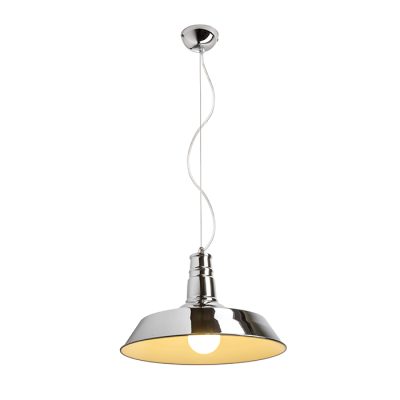 RENDL GOLDIE 46 závesná vnútorná biela chróm 230V LED E27 30W