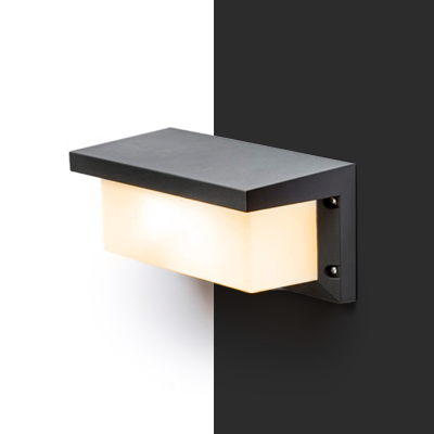RENDL HIDE RC nástenná antracitová 230V LED E27 15W IP54