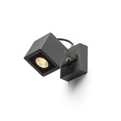 RENDL BORA nástenná antracitová 230V LED 6W 44° IP54 3000K