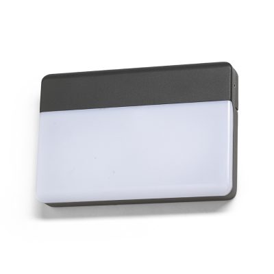 RENDL GAVIN nástenná antracitová mliečny akrylát 230V LED 13W IP65 3000K