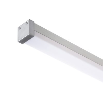 RENDL LED PROFILE D prisadený 1m hliník/mliečny akrylát