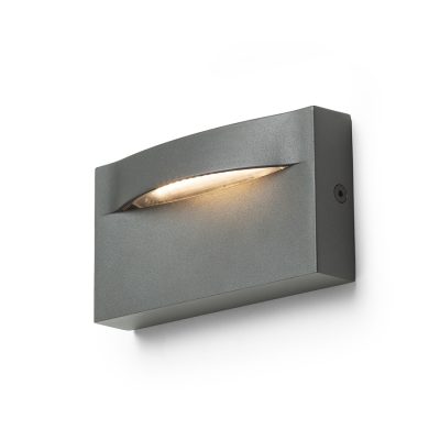 RENDL BOBO RC nástenná antracitová 230V LED 8W IP65 3000K