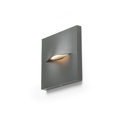 RENDL BOBO SQ nástenná antracitová 230V LED 3W IP65 3000K