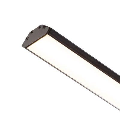RENDL LED PROFILE J prisadený 1m čierna matný akrylát/hliník