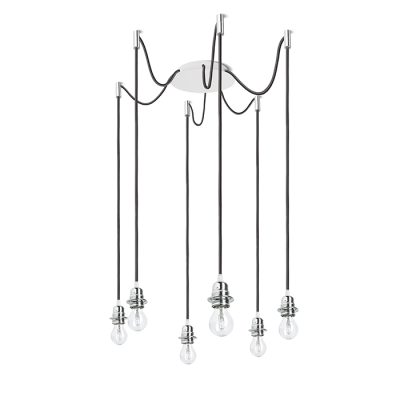 RENDL KOMBIX 6 závesná súprava BZ+ČK+CHO 230V LED E27 6x15W