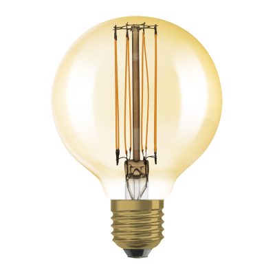 RENDL OSRAM Globe 80 DIMM jantárová 230V E27 LED EQ60 2200K