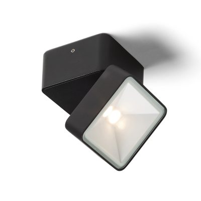 RENDL FLAVIO SQ prisadená čierna 230V LED 6W 110° IP54 3000K