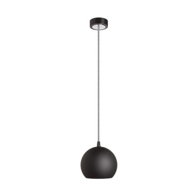 RENDL COPA závesná čierna sklo 230V LED E27 11W