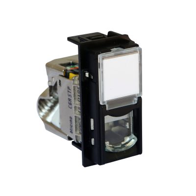 LIVING NOW DÁTOVÁ ZÁSUVKA RJ45 CAT6A STP BEZ NÁRADIA 1 MODUL ČIERNA