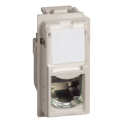 LIVING NOW DÁTOVÁ ZÁSUVKA RJ45 CAT6 STP BEZ NÁRADIA 1 MODUL PIESOK