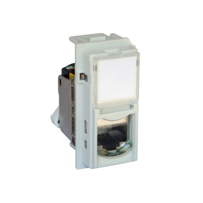 LIVING NOW DÁTOVÁ ZÁSUVKA RJ45 CAT6A UTP BEZ NÁRADIA 1 MODUL BIELA
