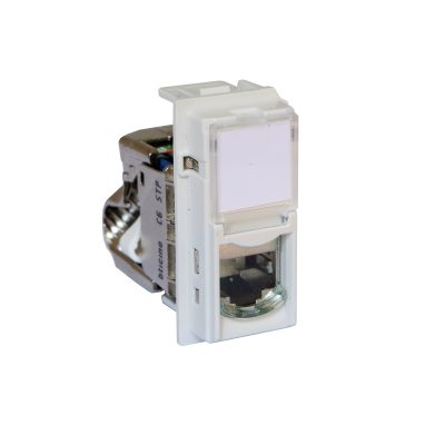 LIVING NOW DÁTOVÁ ZÁSUVKA RJ45 CAT6 STP BEZ NÁRADIA 1 MODUL BIELA
