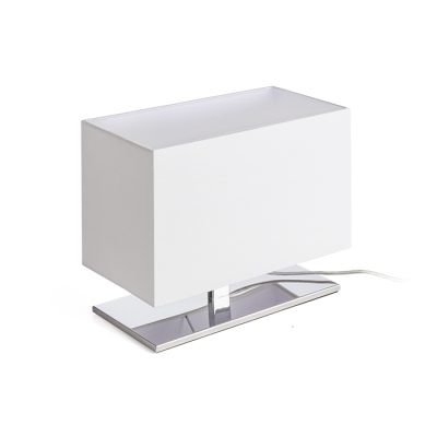 RENDL PLAZA S stolná biela chróm 230V LED E27 15W