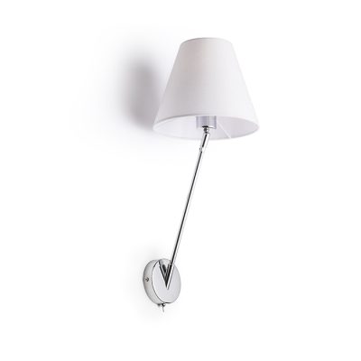 RENDL SILENCE nástenná biela chróm 230V LED E27 15W
