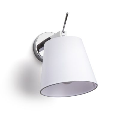 RENDL JERSEY nástenná biela chróm 230V LED E27 15W