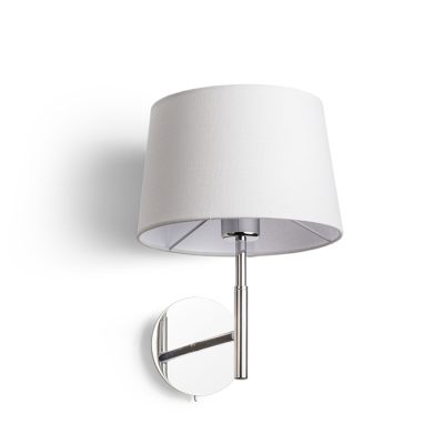 RENDL BROADWAY nástenná biela chróm 230V LED E27 15W
