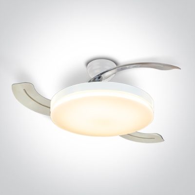 6300/W/V WHITE PC ROD FAN 25W LED 32W CCTV IP20 230V