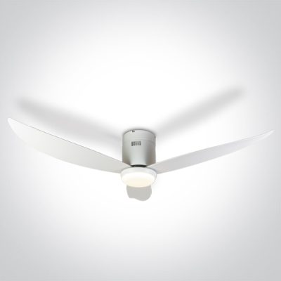 6302C/W/V WHITE ABS CEILING FAN 35W LED 22W CCTV IP20 230V