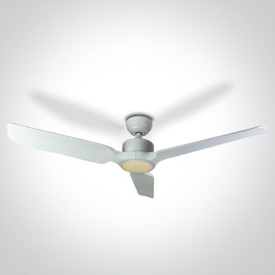 6310/W/V WHITE WOOD WHITE ROD FAN 35W LED 22W CCTV IP20 230v