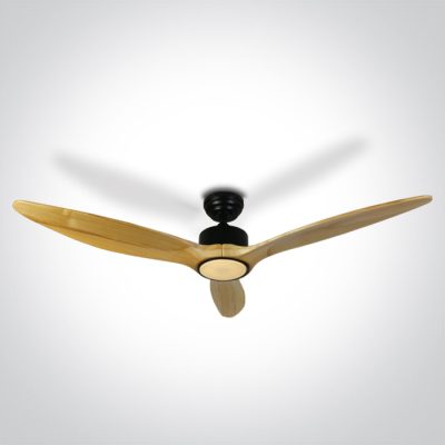 6312L/B/V LIGHT WOOD BLACK ROD FAN 25W LED 22W CCTV IP20 230v
