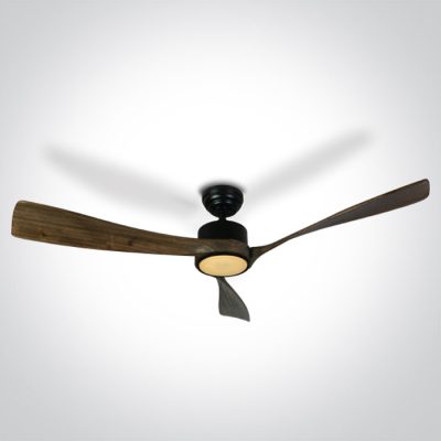 6314D/B/V DARK WOOD BLACK ROD FAN 40W LED 22W CCTV IP20 230V