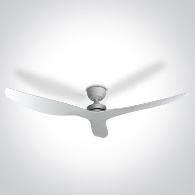 6316/W WHITE ABS ROD FAN 30W IP20 230V