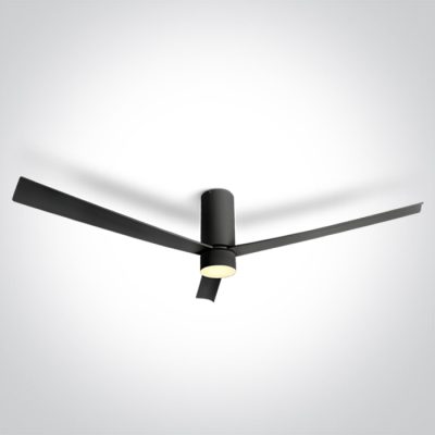 6322C/B/V BLACK ABS CEILING FAN 29W LED 15W CCTV IP20 230V