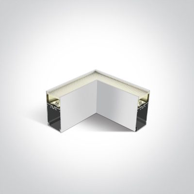 050170D/W/C WHITE UGR19 LED CORNER 8W CW FOR 38150A 38151A 230V