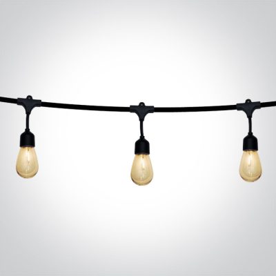 0996/B BLACK SOLAR STRING LIGHTS 1w IP55 8,5m 12xLEDs