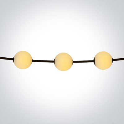 0998/B BLACK STRING LIGHTS 5,5m 6x1W EW IP65 230V/24V