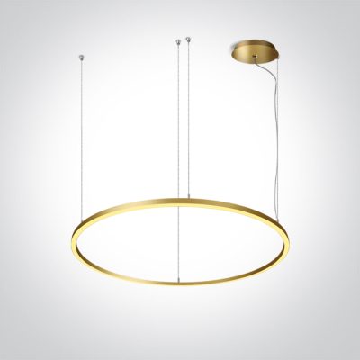 62156C/BBS/W BRUSHED BRASS PENDANT 65W WW IP20 230V
