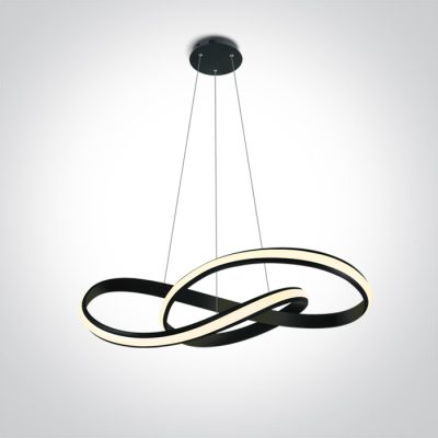 63066A/B BLACK PENDANT LED 30W WW IP20 230V