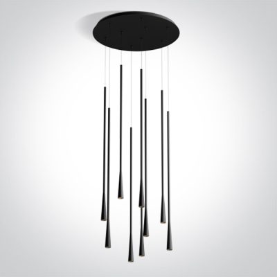 63076D/B/W BLACK 9x5W WW 230V