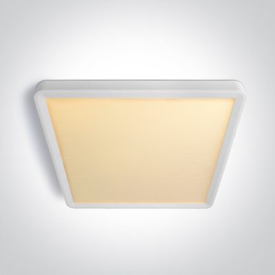 62020JU/W/V WHITE PLAFO SQUARE 24W CCTV UGR19 230V